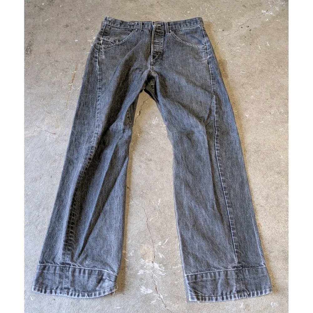 VTG Levis 327 Engineered Jeans Twisted Gray Color Size 32 x 32 Button Fly Y2K